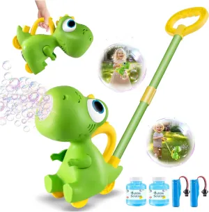 Rechargeable Bubble Machine for Toddlers 1-3: Portable Dinosaur Bubble Maker Blower for Party Birthday Christmas Kids Gift | Outdoor Toys for 3 4 5 Year Old Boy Girl