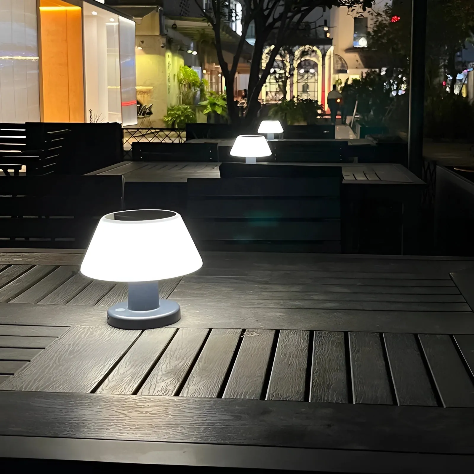 Rechargeable Cordless LED Table Lamp for Indoor & Outdoor Dining