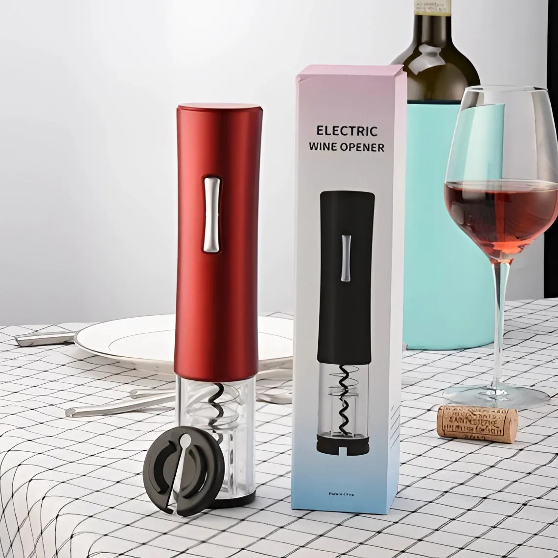 Rechargeable Electric Wine Opener - Cordless Automatic Corkscrew