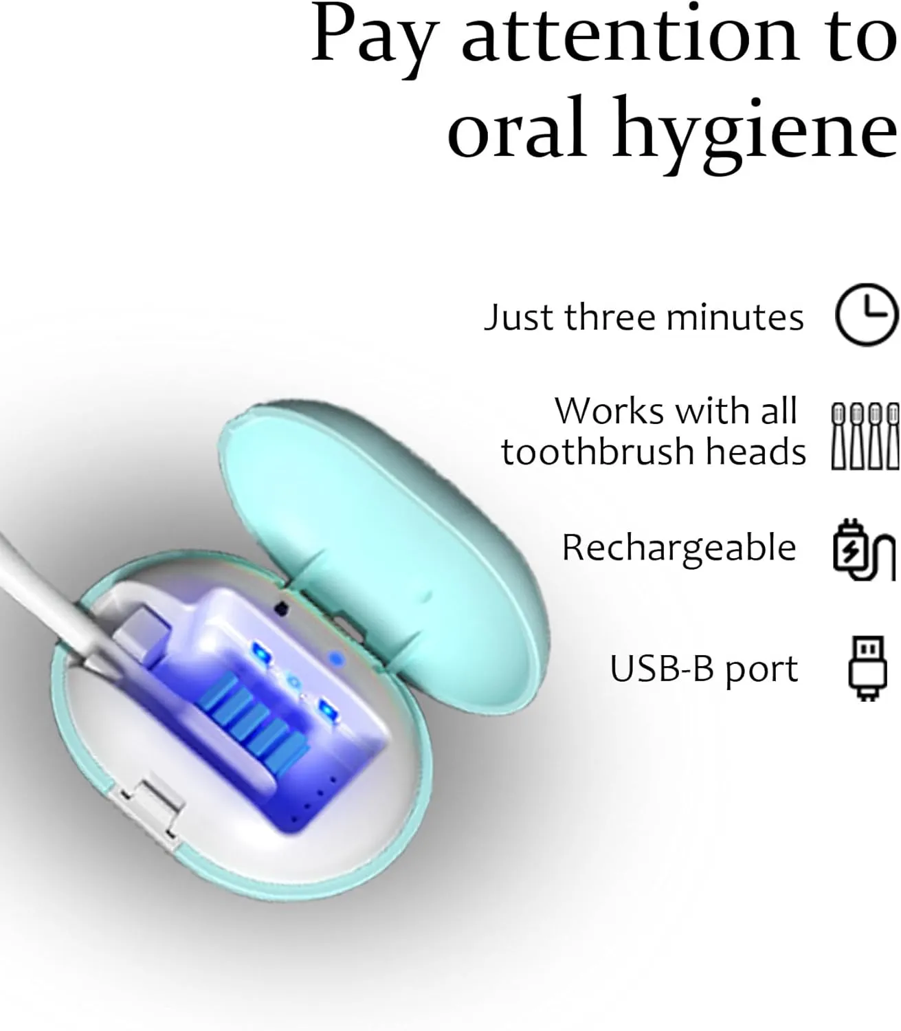 Rechargeable Portable Toothbrush Case with Stand, Travel Toothbrush Holder Compatible with Electric and Manual Brushes, Soft Pink