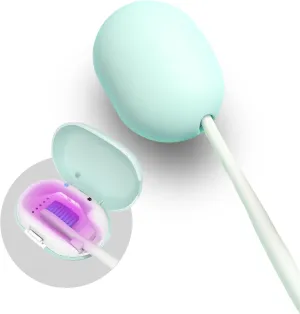 Rechargeable Portable Toothbrush Case with Stand, Travel Toothbrush Holder Compatible with Electric and Manual Brushes, Soft Pink