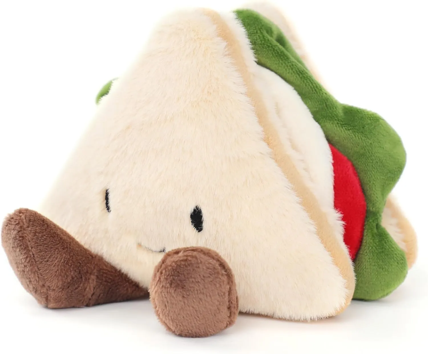 RECUR Sandwich Stuffed Toy, Soft Food Plush,Cute Plushie 8 Inches, Adorable Gift for All Ages