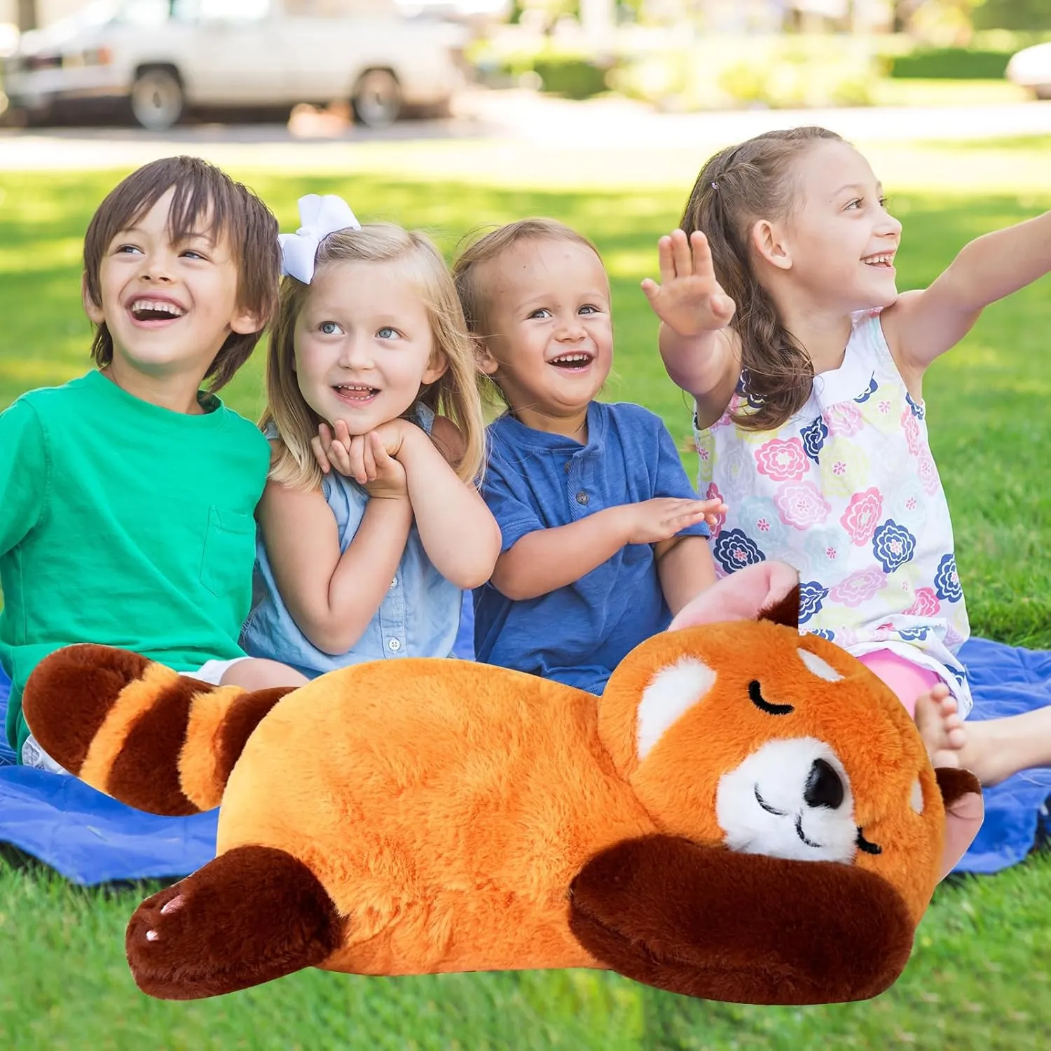 Red Panda Plush,Soft Red Panda Stuffed Animal,Cute Plush Toy,Simulation Animal Plushie, Cute Toy for Kids and Adults 35cm/13.8 Inches