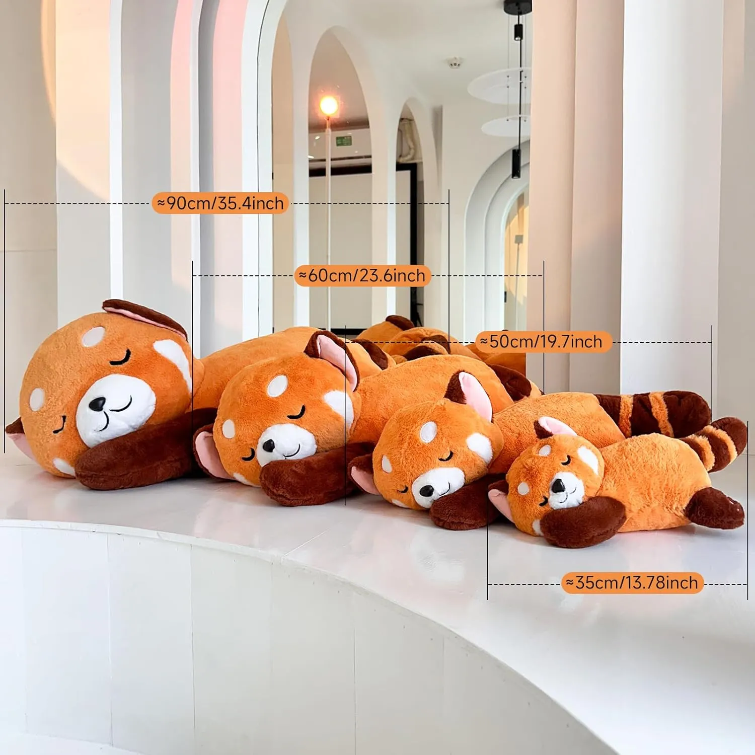 Red Panda Plush,Soft Red Panda Stuffed Animal,Cute Plush Toy,Simulation Animal Plushie, Cute Toy for Kids and Adults 35cm/13.8 Inches