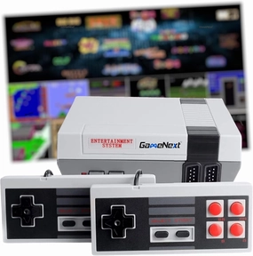 Retro Game Console, AV Classic Mini Video Game Consoles Built-in with 620 Games Dual Players Mode Console with 2 Controllers Handheld Games for Kids & Adults