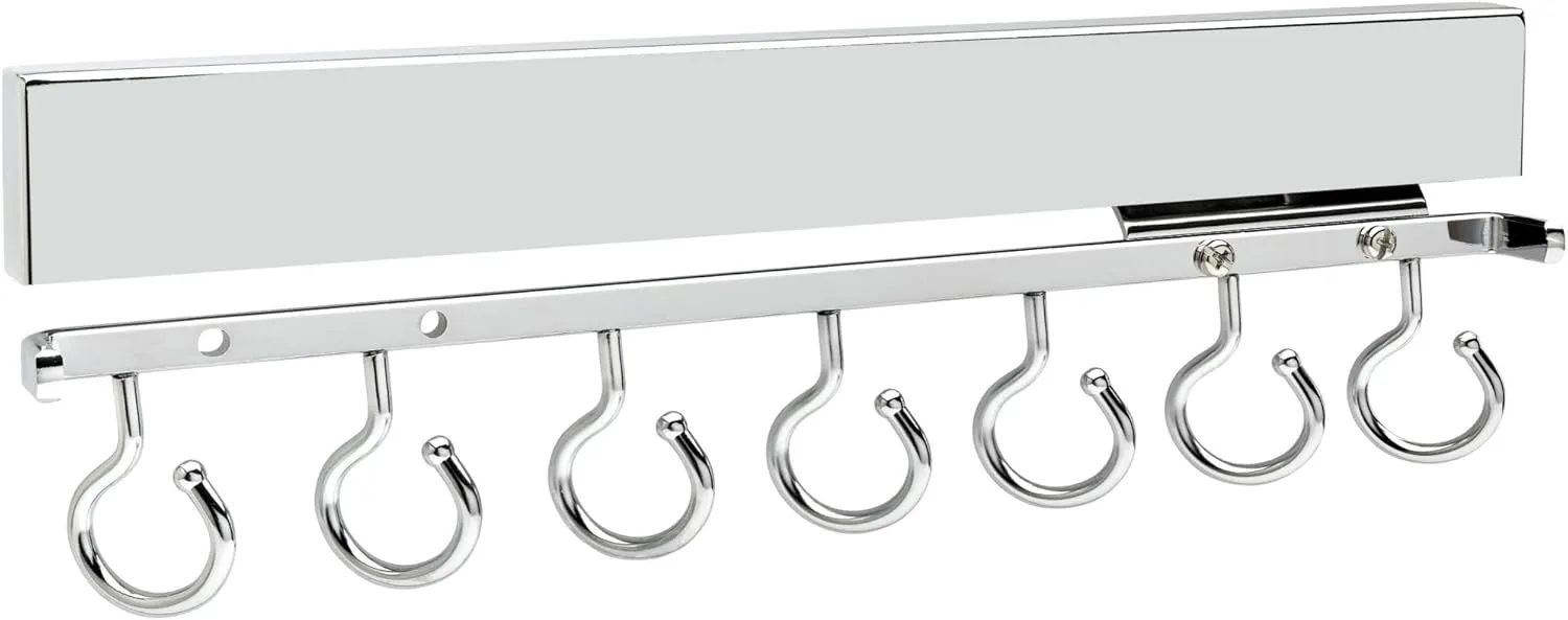 Rev-A-Shelf CSFRSL-14-CR-1 Rev-A-Shelf CSFRSL-14-1 Sidelines 13-3/4 Inch Pull Out Scarf Rack