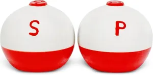 Rivers Edge Products Salt and Pepper Shakers Set, Unique Poly Resin and Glass Spice Dispenser, Novelty Kitchen Counter Décor