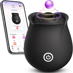 Rose Sex Toy Vibrator for Women – allovü Upgrade Sucking Black Rose Sex Toys for Women Clitoral Nipple Stimulation, Womens Sex Toy Rose Sucker with Suction for Woman Female Couple Sex Machine