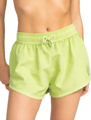 Roxy Women's Standard No Bad Waves Swim Elastic Waist Drawcord Casual Summer Beach Cover-up Board Shorts