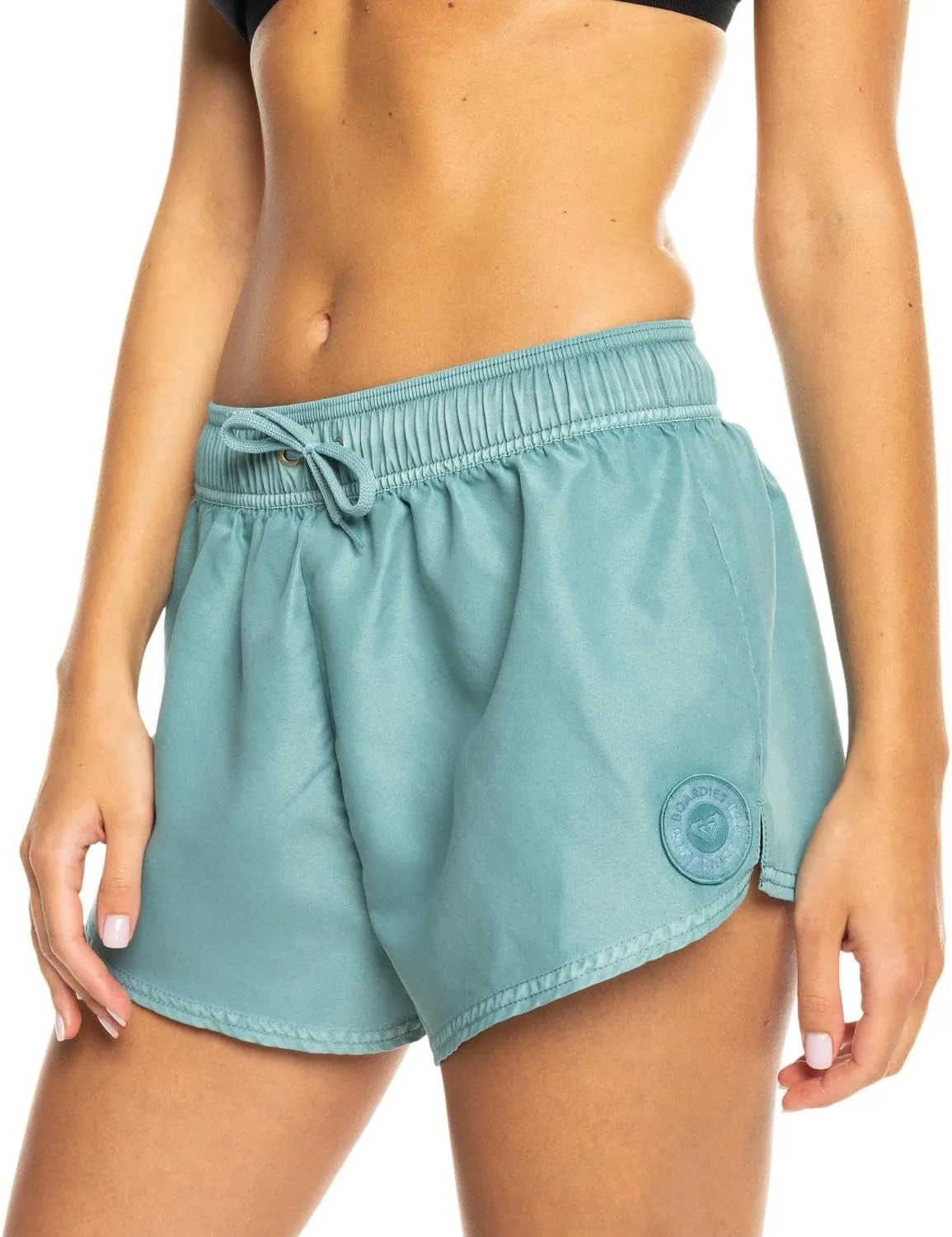 Roxy Women's Standard No Bad Waves Swim Elastic Waist Drawcord Casual Summer Beach Cover-up Board Shorts