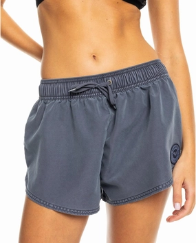 Roxy Women's Standard No Bad Waves Swim Elastic Waist Drawcord Casual Summer Beach Cover-up Board Shorts