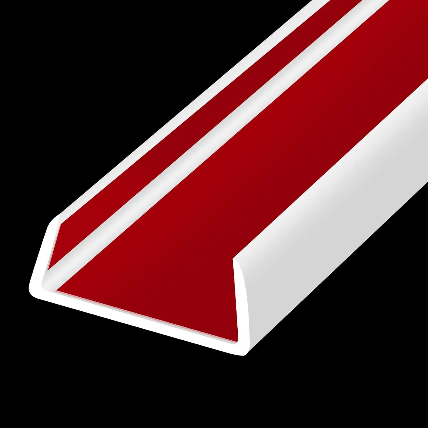 Rubber Edge Trim, Flexible Self-Adhesive U Shaped Peel and Stick Edge Banding, 1-3/8"(35mm) Big Size U Channel Edge Protector, Baby Proof Edge Guards for Woods, Plywood, Furniture, 20Ft, White