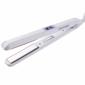 RZH 2021 Ultrasonic Infrared Hair Care Iron Professional Cold Iron Hair Care Treatment Recovers The Damaged Hair Hair Treament Styler Infrared Hair Straightener Ceramic Flat Iron White