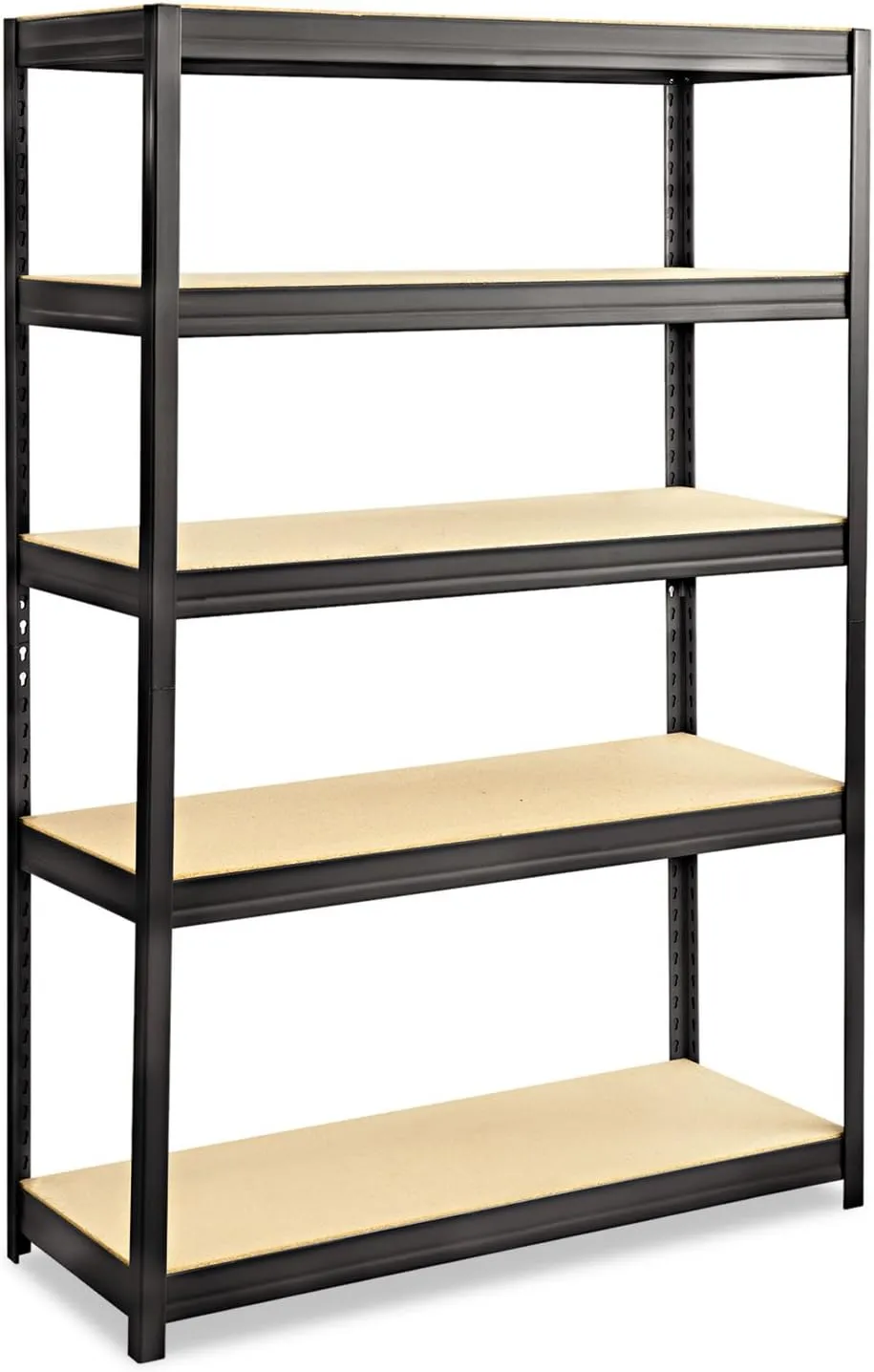 Safco 6246BL Shelving Unit, 48 x 18, Black