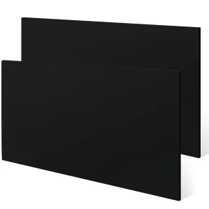 Sasylvia 2 Pcs Black HDPE Sheet 1/2" Thick 16 x 12, HDPE Plastic Sheet Flexible High Density Polyethylene Board Solid Plastic Block for DIY Projects for Machining Home