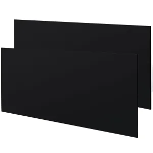 Sasylvia 2 Pcs Black HDPE Sheet 1/4" Thick, 6" x 12" HDPE Plastic Sheet Flexible High Density Polyethylene Board Solid Plastic Block for DIY Projects for Machining Home
