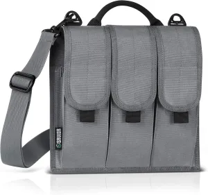 Savior Equipment Tactical Rifle & Pistol Magazine Pouch Carrier for M4 Carbine AR15 AK47 - Up to 6 Extended Mag, Adjustable Padded Shoulder Strap Included