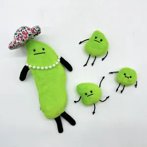 Secret Staycation Plush Toys - Edamame Family Stuffed Animals for Boys & Girls - Christmas & New Year Gifts