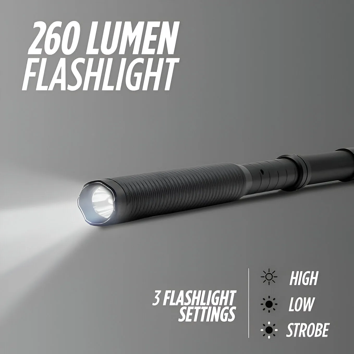 Self Defence Shock Torch LED Torch (Rechargeable) ps249