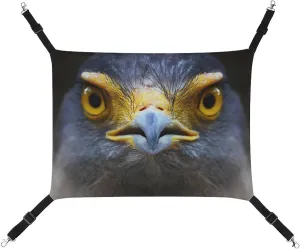 Serpent-Eagle Close-up Face Hanging Cat Bed Soft Breathable Pet Hammock for Cage Pet Sleeper for Kitten Ferret Puppy Rabbit