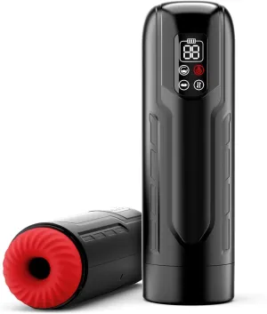 Sex Toys for Men Male Masturbator - Male Sex Toys Penis Pump with 9 Sucking & Vibrating & Thrusting, 3D Textured Sleeve Heating Blowjob Mens Sex Toy, Adult Toys LCD Display Pocket Pussy for Men