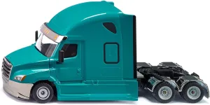Siku 2717, Freightliner Cascadia, Toy Tractor, 1:50, Plastic/Metal, Blue, Opening Bonnet, Coupling for Combining Super Trailers in 1:50