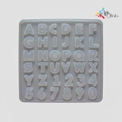 Silicone Mould Mini Alphabet And Numbers