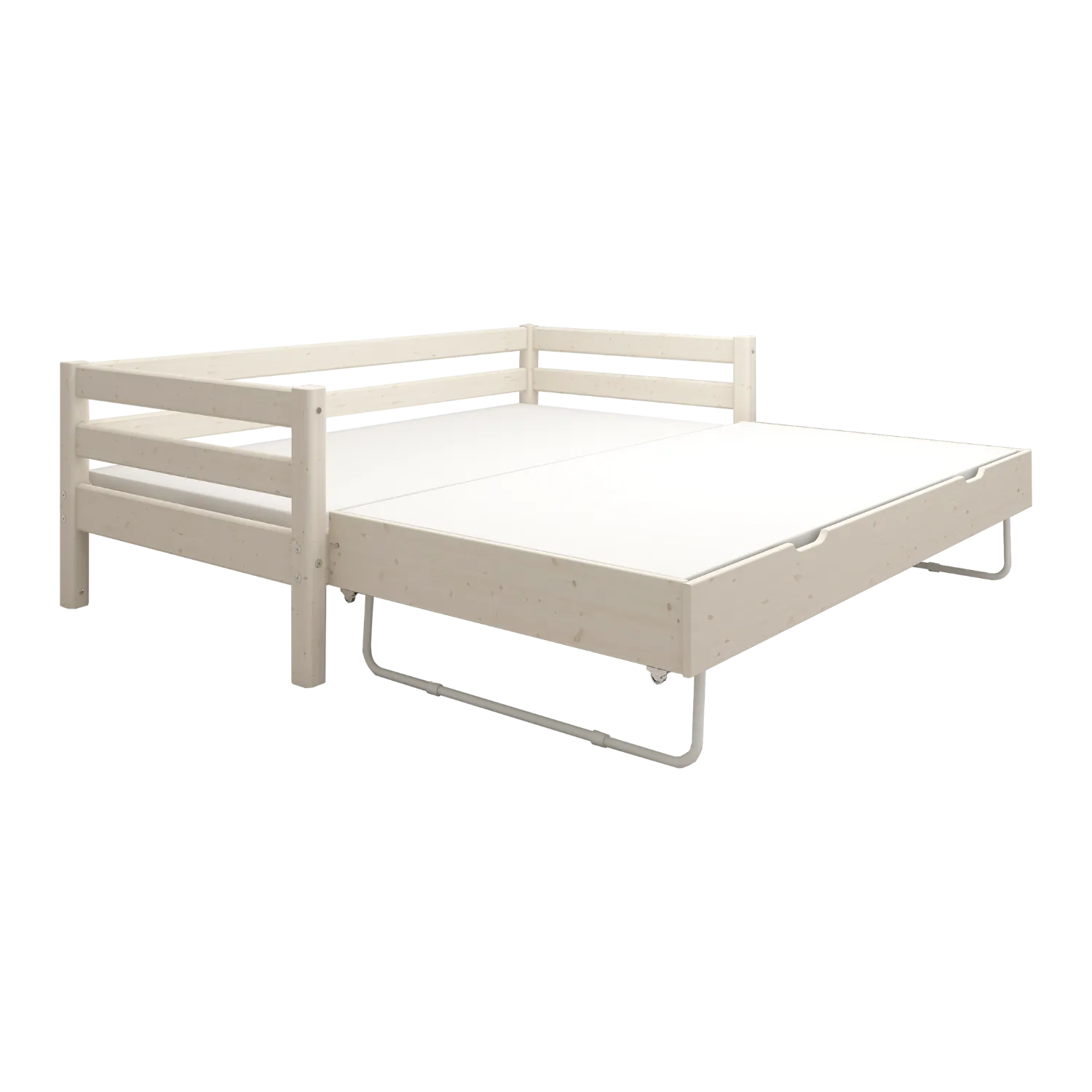 Single Bed with Pull-out Bed, 90x200 cm, White