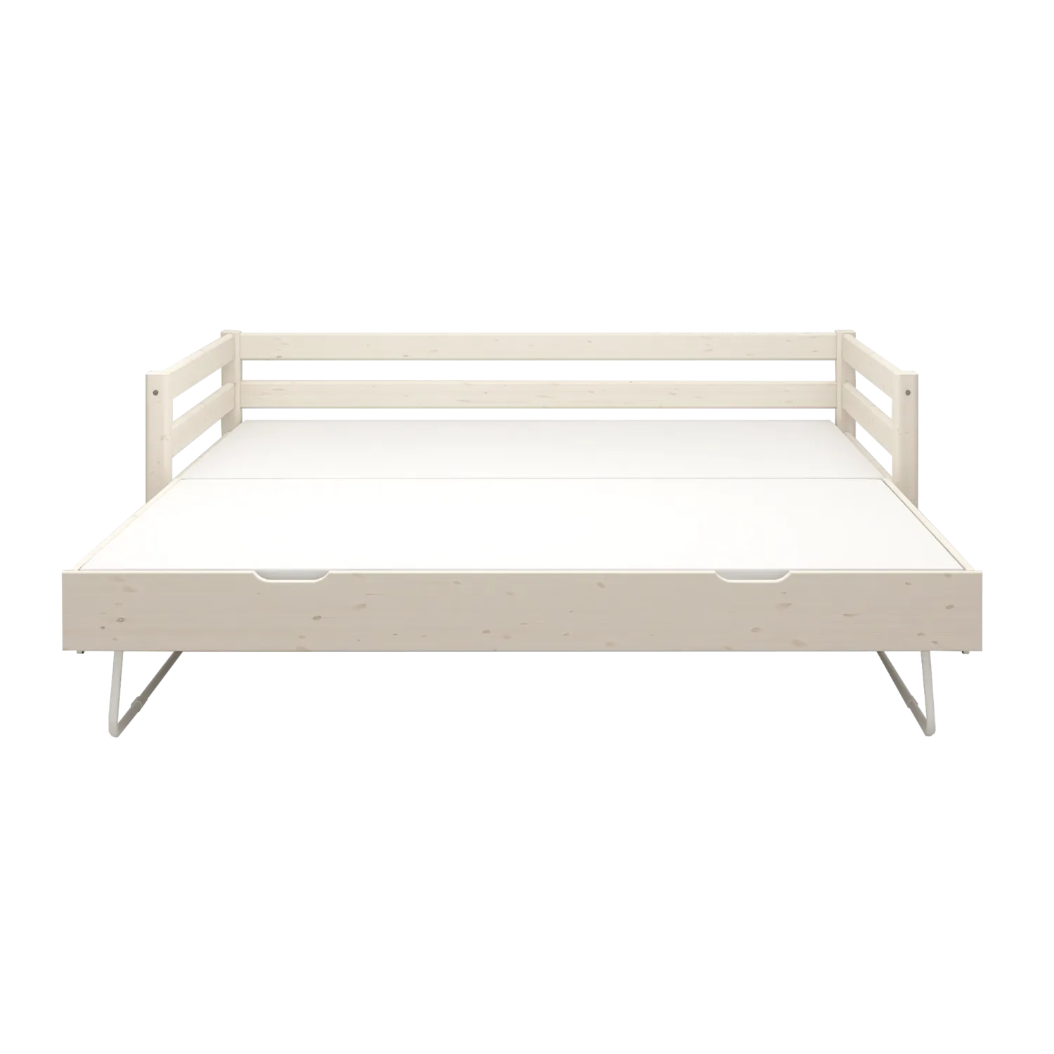 Single Bed with Pull-out Bed, 90x200 cm, White