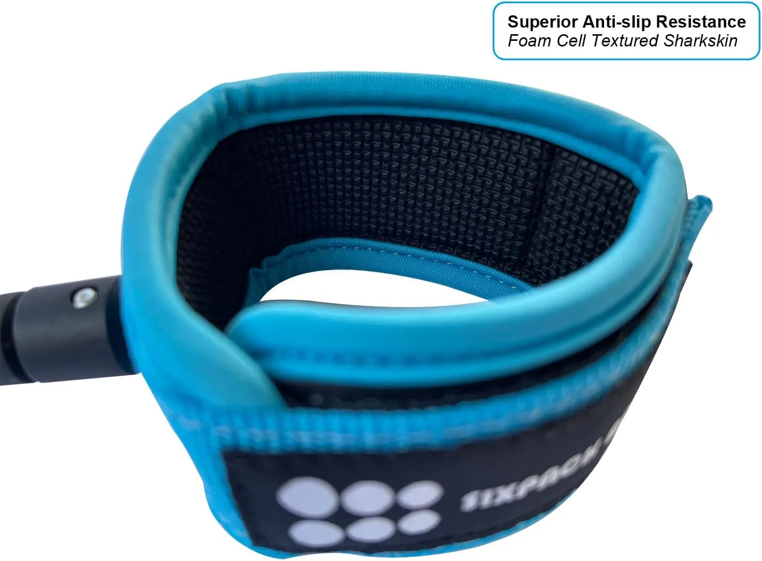 SIXPACK ACTION Classic 6ft/7ft/8ft/9ft Pro Surfboard Leash, Comp Surf Leash, Leg Rope with Superior Anti-Slip Cuff and Flexible Horn Connector