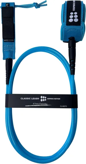 SIXPACK ACTION Classic 6ft/7ft/8ft/9ft Pro Surfboard Leash, Comp Surf Leash, Leg Rope with Superior Anti-Slip Cuff and Flexible Horn Connector