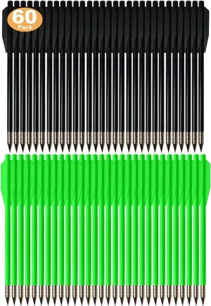Small Crossbow Bolts 6.3 Inch Mini Crossbow Arrows 50lbs-80lbs for Kids Adults Hunting Shooting Practice (60Pack)