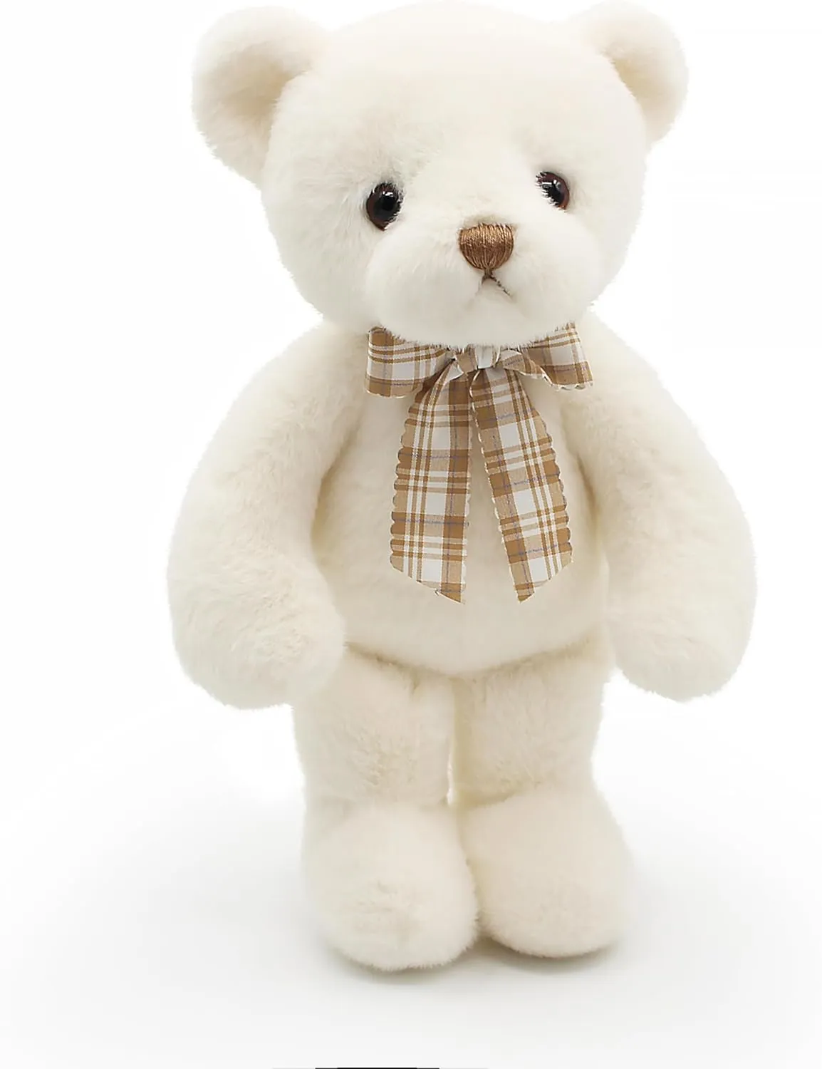 Small Magnet Teddy Bear Stuffed Animal Cute Plush Toy for Girl 12" (White)