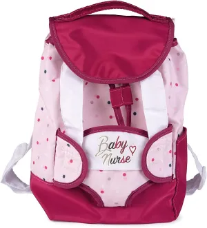 Smoby - Baby Nurse - Backpack - Baby Carrier   Integrated Bottle Holder - for Dolls and Dolls - Adjustable Straps - 220364WEB