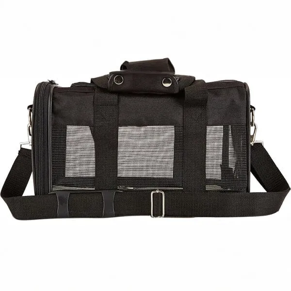 Soft-Sided Mesh Pet Travel Carrier