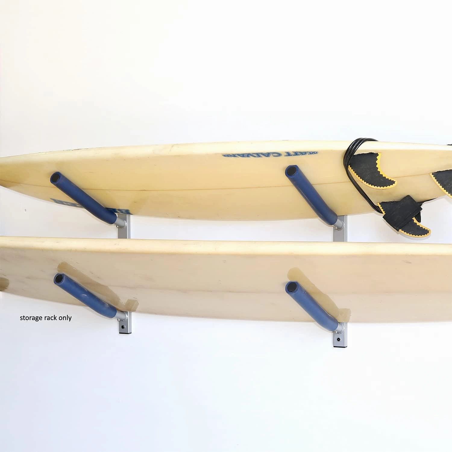SPAREHAND Single Rack Wall Mount - Storage Rack for Surfboards, Wakeboards, and Skis - Garage Storage Rack and Wall Hanger