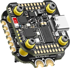 SpeedyBee F405 Mini Flight Controller Stack, 20x20mm, APP Control, Bluetooth Built-in, 35A 4-in-1 BLHeliS ESC Board, Compatible with DJI Air Unit FPV Drone Airplane