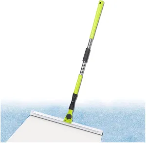 Squeegee Broom for Floor, with 51 Long Handle Magic Broom Sweeper, Broomi Cleans Glass,Fine Dust,Hair,Liquids,Small:35×130cm