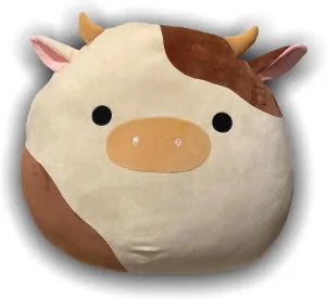 Squishmallows Official Kellytoy 24 Inch Soft Plush Squishy Toy Animals (Ronnie Cow)