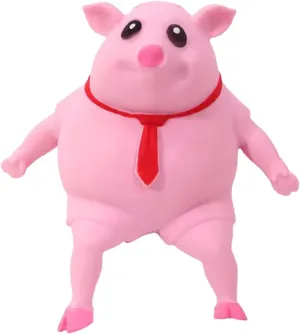 Squishy Pig Toys - Pink Pig Squishy Toy for Kids Adults, Novelty Pig Squeeze Toys, Funny Tiktok Pig Sensory Stress Toy for Decompress and Anxiety Relief Women Men Kids (Small)