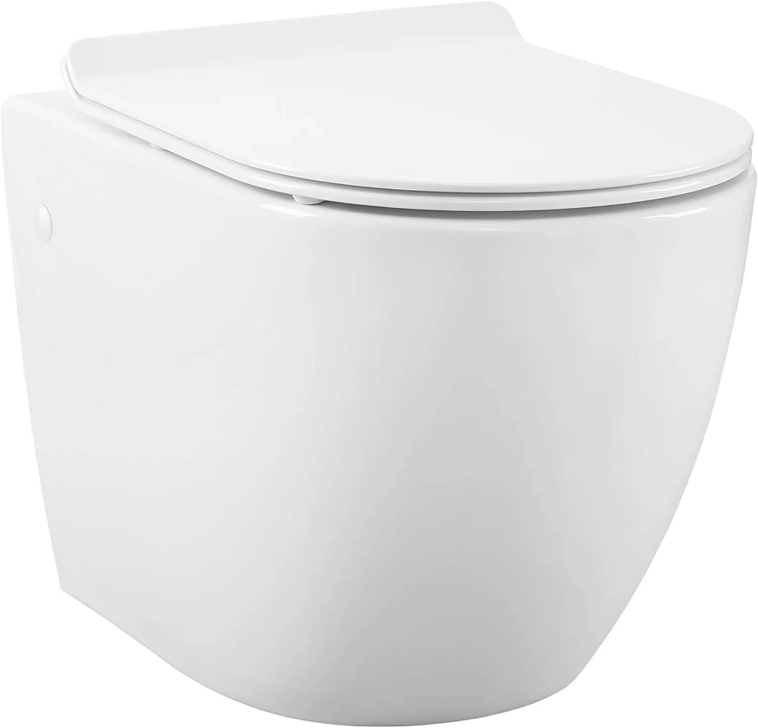 St. Tropez Wall Hung Toilet Bundle, Glossy White