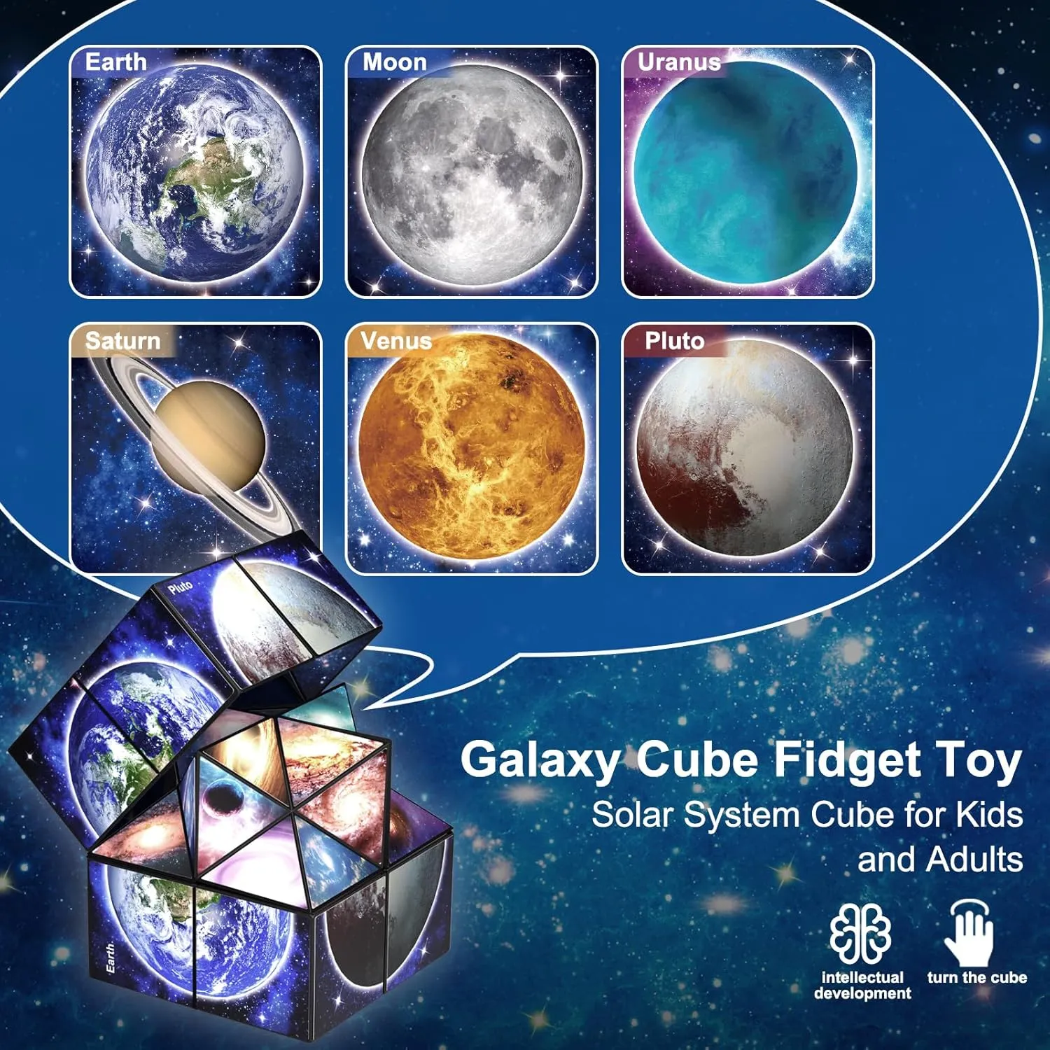 Star Cube Magic Cube Set, 2 in 1 Yoshimoto Cube for Kids and Adults, Toy for Boys and Girls Ages 8-12
