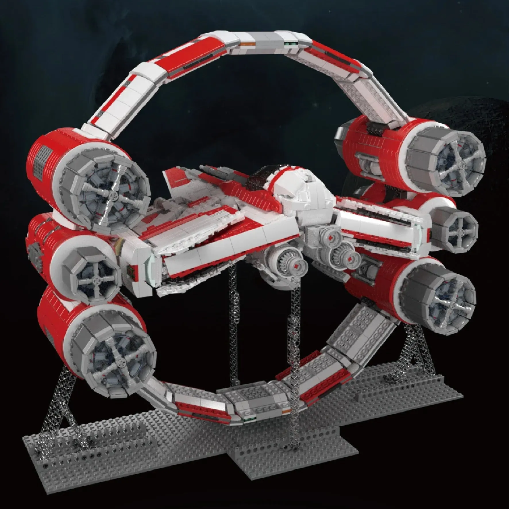 Star Wars MOC Interstellar Ring Fighter Bricks Toy
