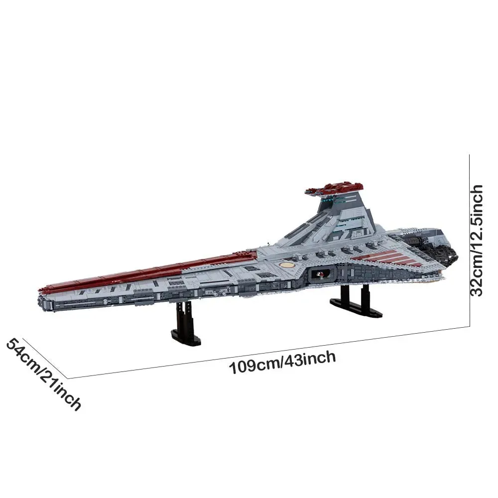Star Wars MOC UCS Venator Republic Attack Cruiser Bricks Toy