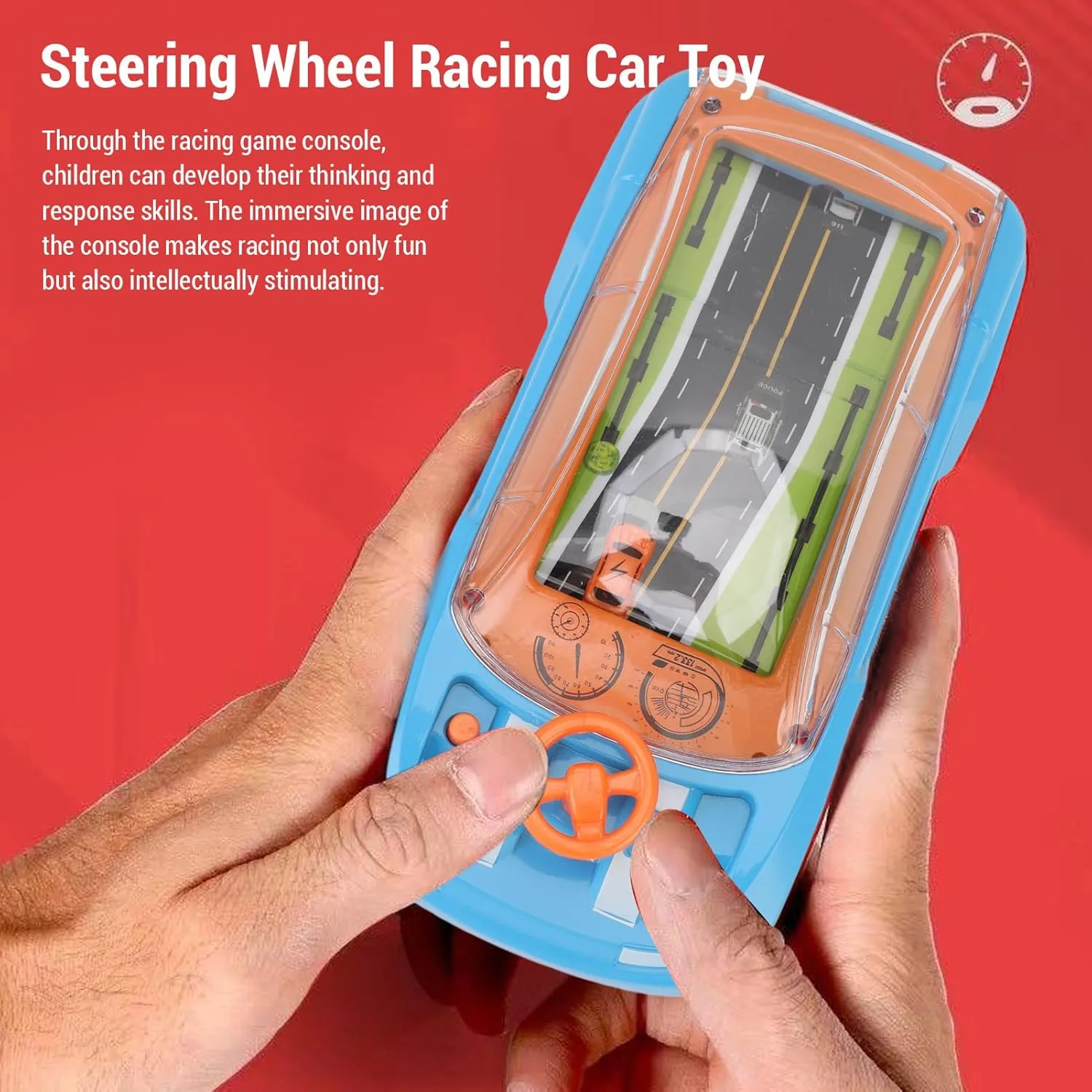 Steering Wheel Toy,Adventure Car Steering Wheel Toy for Age 3  Year Old (Blue)