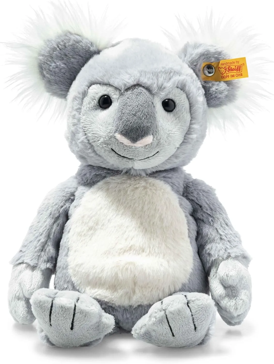 Steiff Nils Koala, Premium Stuffed Animal, Plush Toys, Cute Plushies for Girls Boys and Kids, Soft Cuddly Friends (Grey, 12")