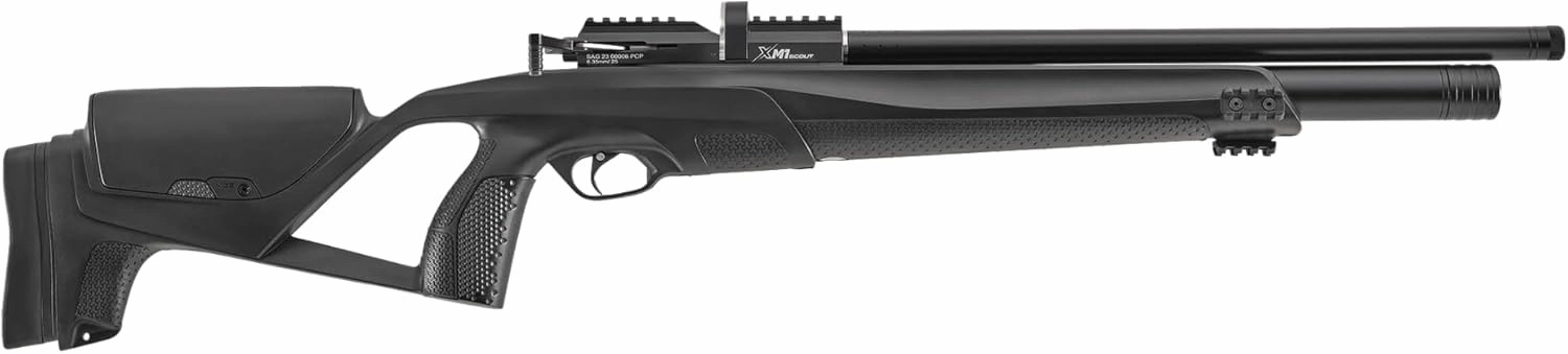 Stoeger XM1 Scout PCP Air Gun - .25 Caliber - Black Synthetic with Adjustable Pull