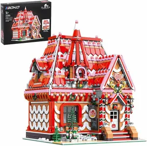 Strawberry Ice Workshop Building Blocks,MOC Street View Creative Construction Kit for Adults, Idea(3945 PCS)