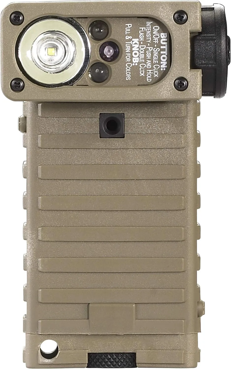 Streamlight 14007 Sidewinder 55-Lumens LED Military Waterproof Flashlight with (2) AA Alkaline Batteries in Box, Coyote
