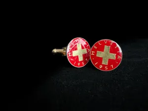 Switzerland | 1 Rappen<br>Coin Cufflink